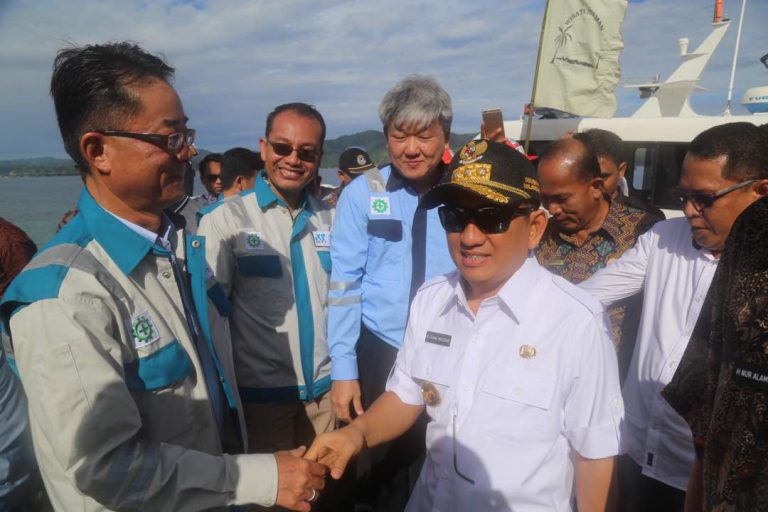 Peletakan Batu Pertama Proyek Solar Photo Photovoltaic Electricity Di Pulau Karampuang