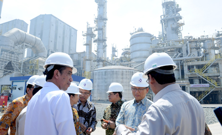 President Joko Widodo Inaugurates the Kaltim V Factory