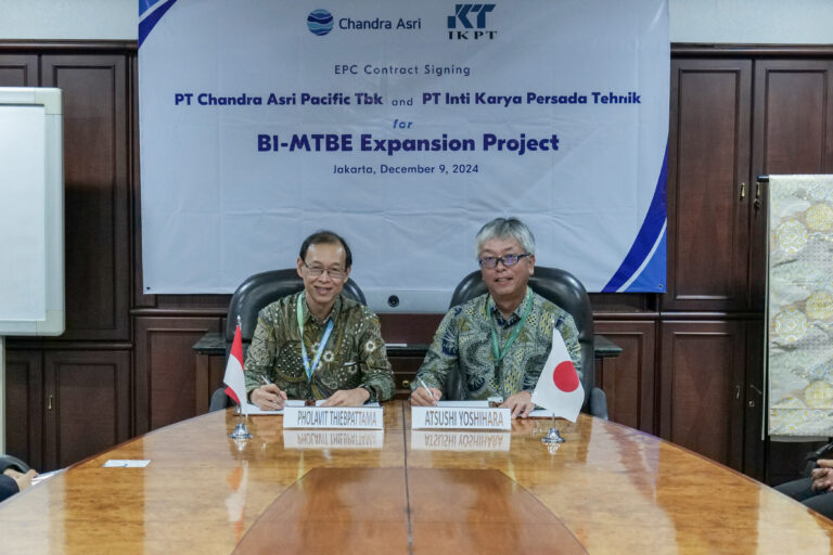 B1 and MTBE Plants Expansion Project Contract Signing by Chandra Asri Group and IKPT
